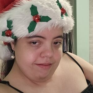 Festive Holiday Santa Hat with Holly Accents